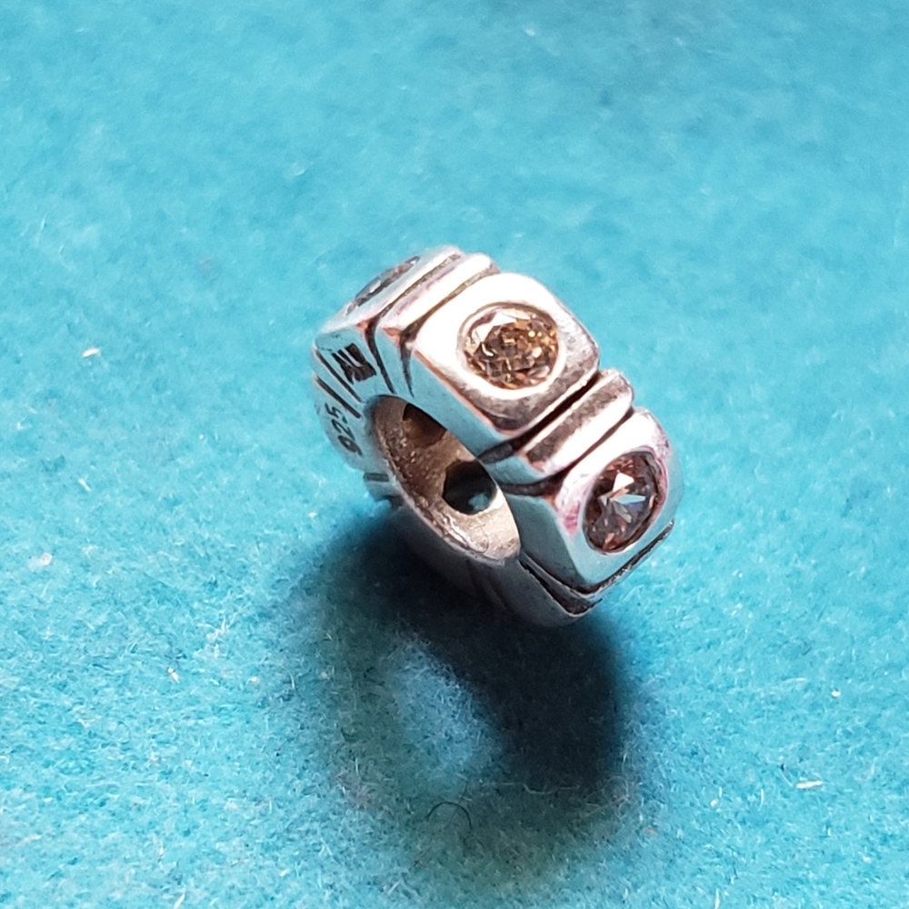 Pandora cz bead charm